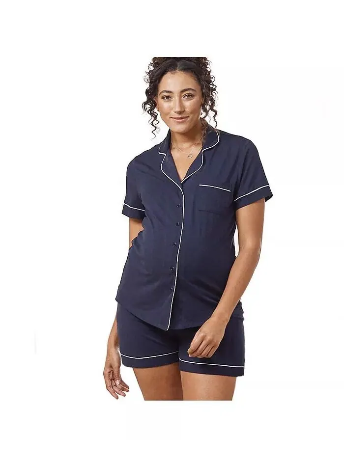 Летняя пижама из двух предметов Maternity Angel ANGEL MATERNITY — синий