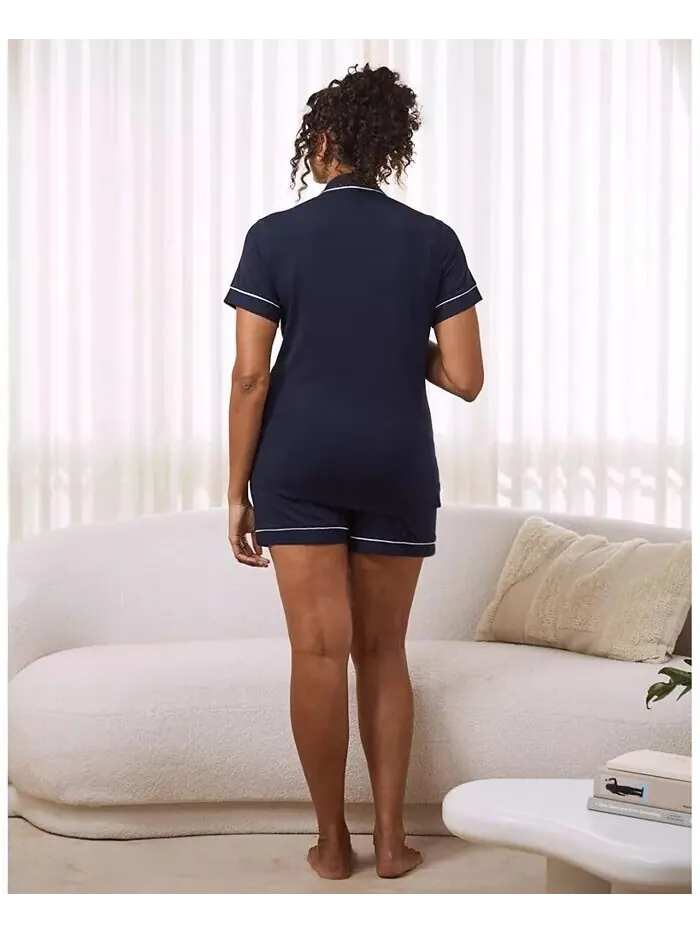 Летняя пижама из двух предметов Maternity Angel ANGEL MATERNITY — изображение 2 из 3, темно-синий