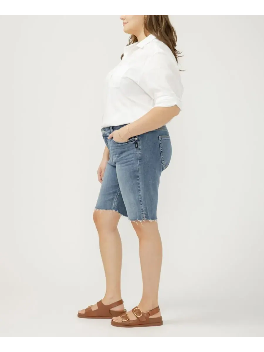 Бермуды Elyse больших размеров Silver Jeans Co. — изображение 4 из 6, оранжевый