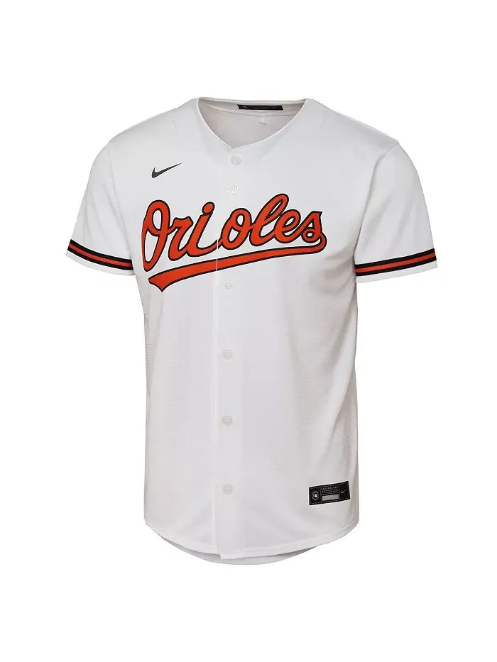 Домашняя реплика игровой футболки Baltimore Orioles Adley Rutschman для больших мальчиков и девочек — изображение 2 из 3