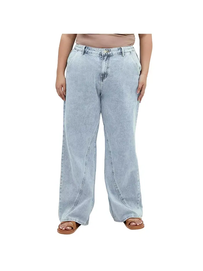Джинсы Harley Kyla Wide Leg Plus Size CITY CHIC