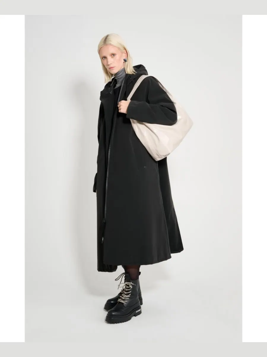 Женское длинное матовое зимнее пальто Mosebacke Stutterheim — изображение 6 из 6, черный