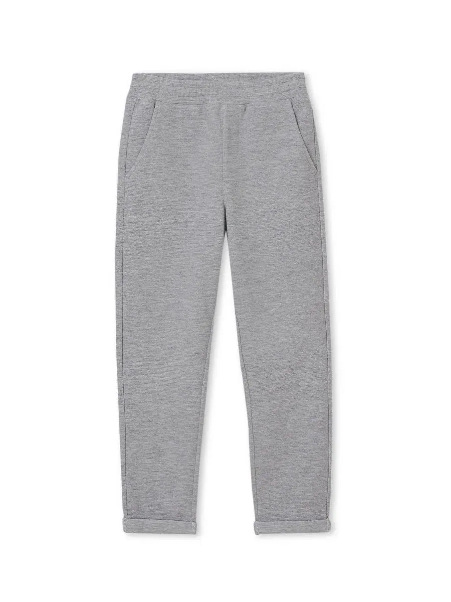 Штаны с укрепленными коленями Iron Knee Gray Heather Lands' End