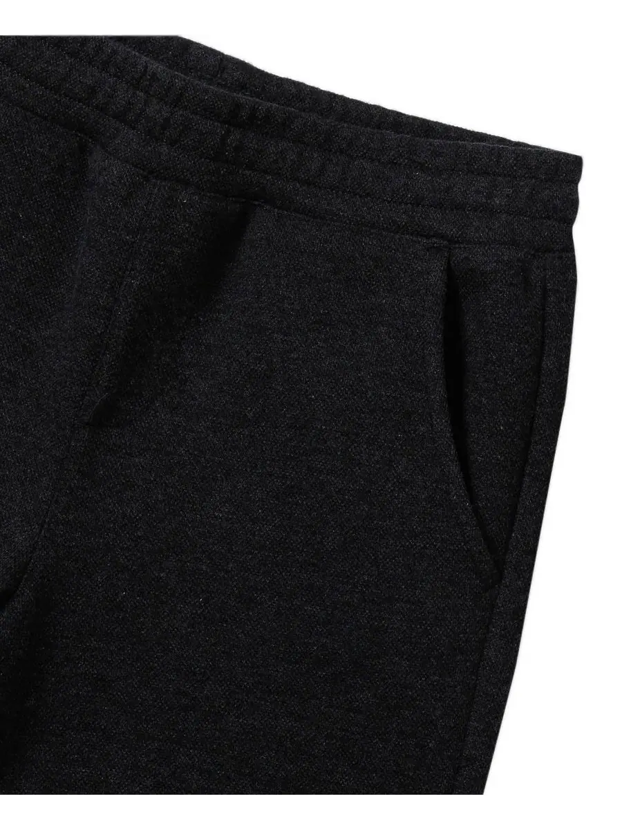 Штаны с укрепленными коленями Iron Knee Texture Knit Lands' End — изображение 3 из 3, темно-серый