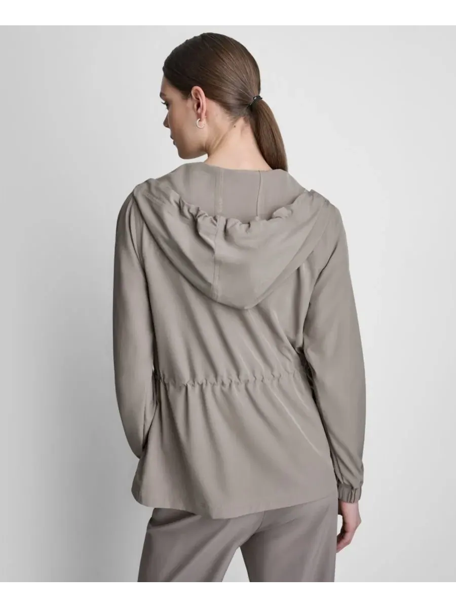 Женская куртка-anorak с капюшоном, на молнии DKNY Sport — изображение 4 из 4, грибной