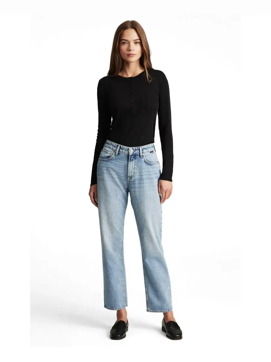 Джинсы прямого кроя с высокой посадкой Savannah Mavi Jeans