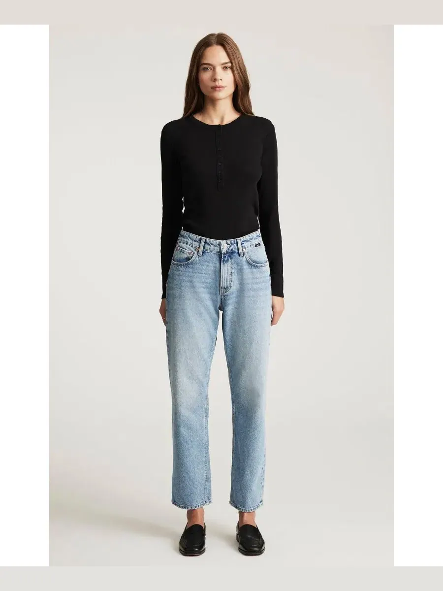 Джинсы прямого кроя с высокой посадкой Savannah Mavi Jeans — изображение 4 из 6