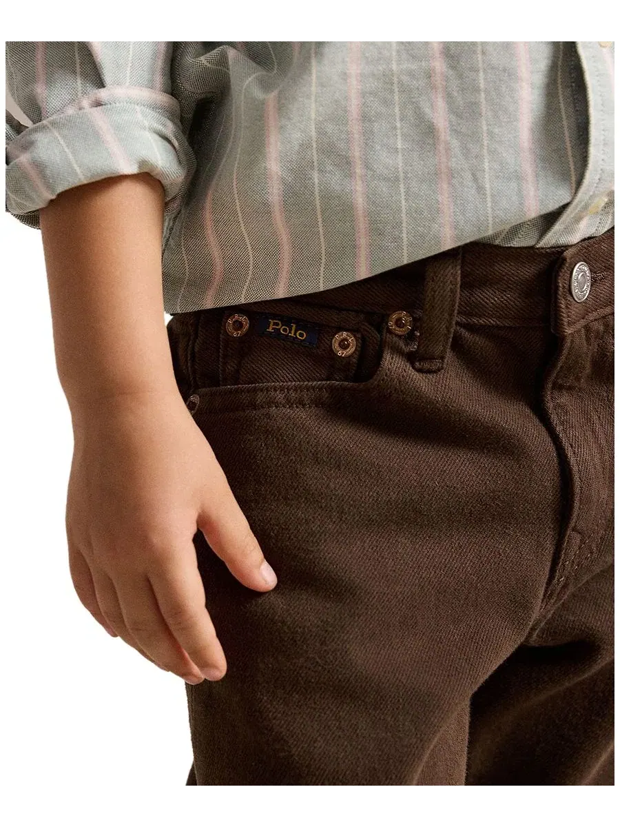 Джинсы свободного кроя Lynwood Relaxed-Fit Polo Ralph Lauren — изображение 3 из 3, коричневый