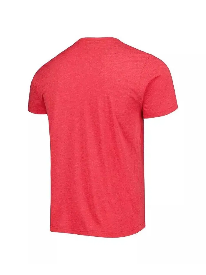 Мужская и женская красная футболка Portland Trail Blazers Team Mascot Tri-Blend Homage — изображение 2 из 3, красный