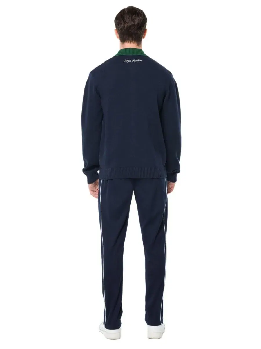Мужской вязаный кардиган Bruni Sergio Tacchini — изображение 3 из 5, синий