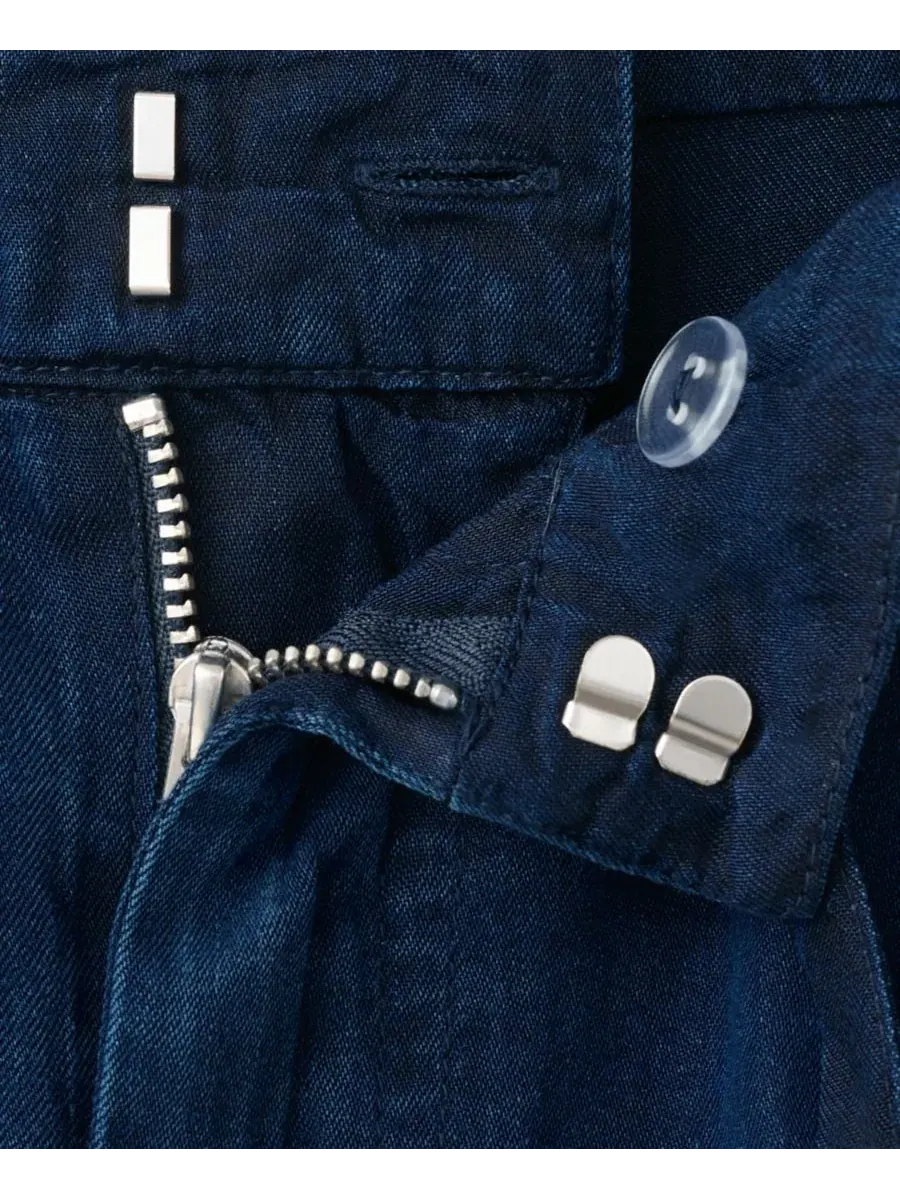 Джинсовые брюки с поясом-бантом Bow And Belt Denim Jeans MANGO — изображение 5 из 6, синий