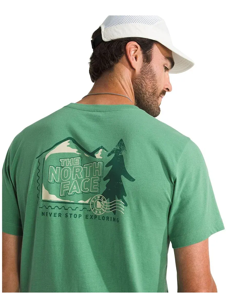 Футболка с коротким рукавом Mountain Stamps The North Face — изображение 3 из 3, водоросль