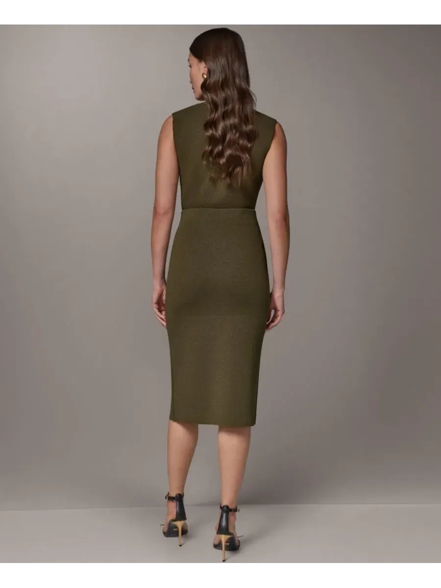 Юбка-карандаш миди Donna Karan New York — изображение 5 из 7, оливковый
