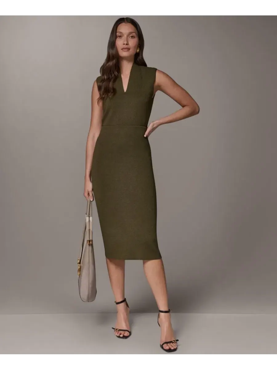 Юбка-карандаш миди Donna Karan New York — изображение 7 из 7, оливковый