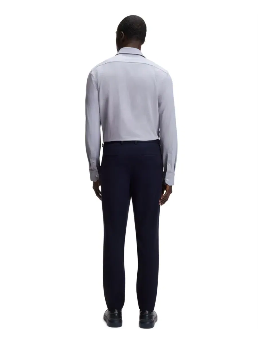 Рубашка с воротником кент с длинным рукавом BOSS by Hugo Boss — изображение 2 из 6, синий