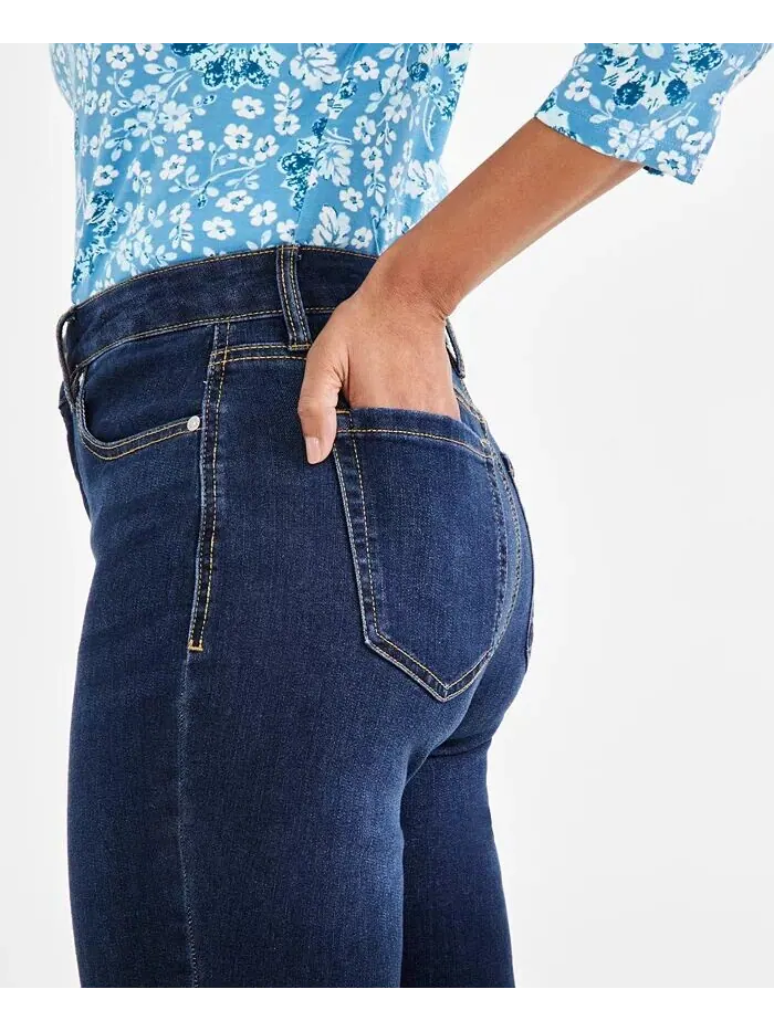 Джинсы Bootcut Petite со средней посадкой и пышной юбкой Style & Co — изображение 3 из 4