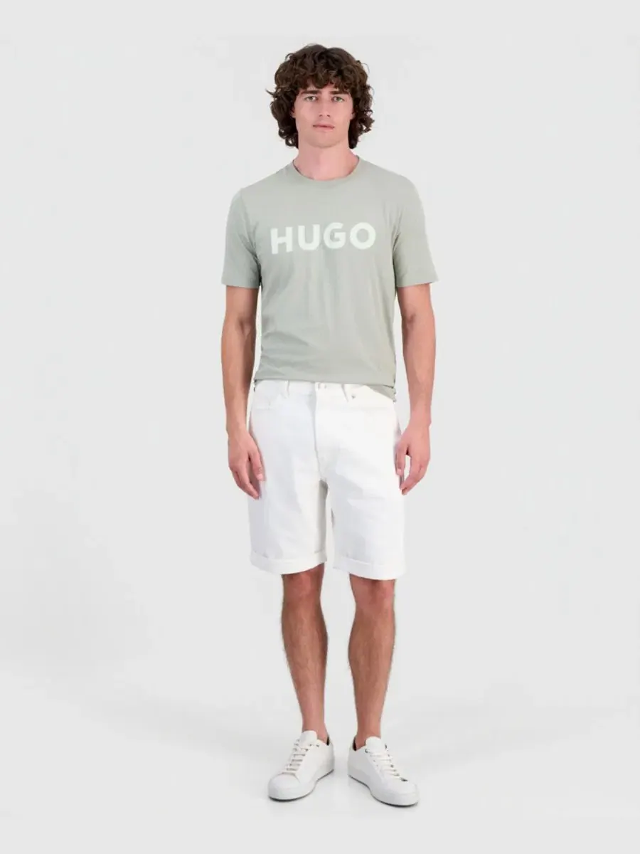 Джинсовые шорты HUGO tapered fit Hugo Boss