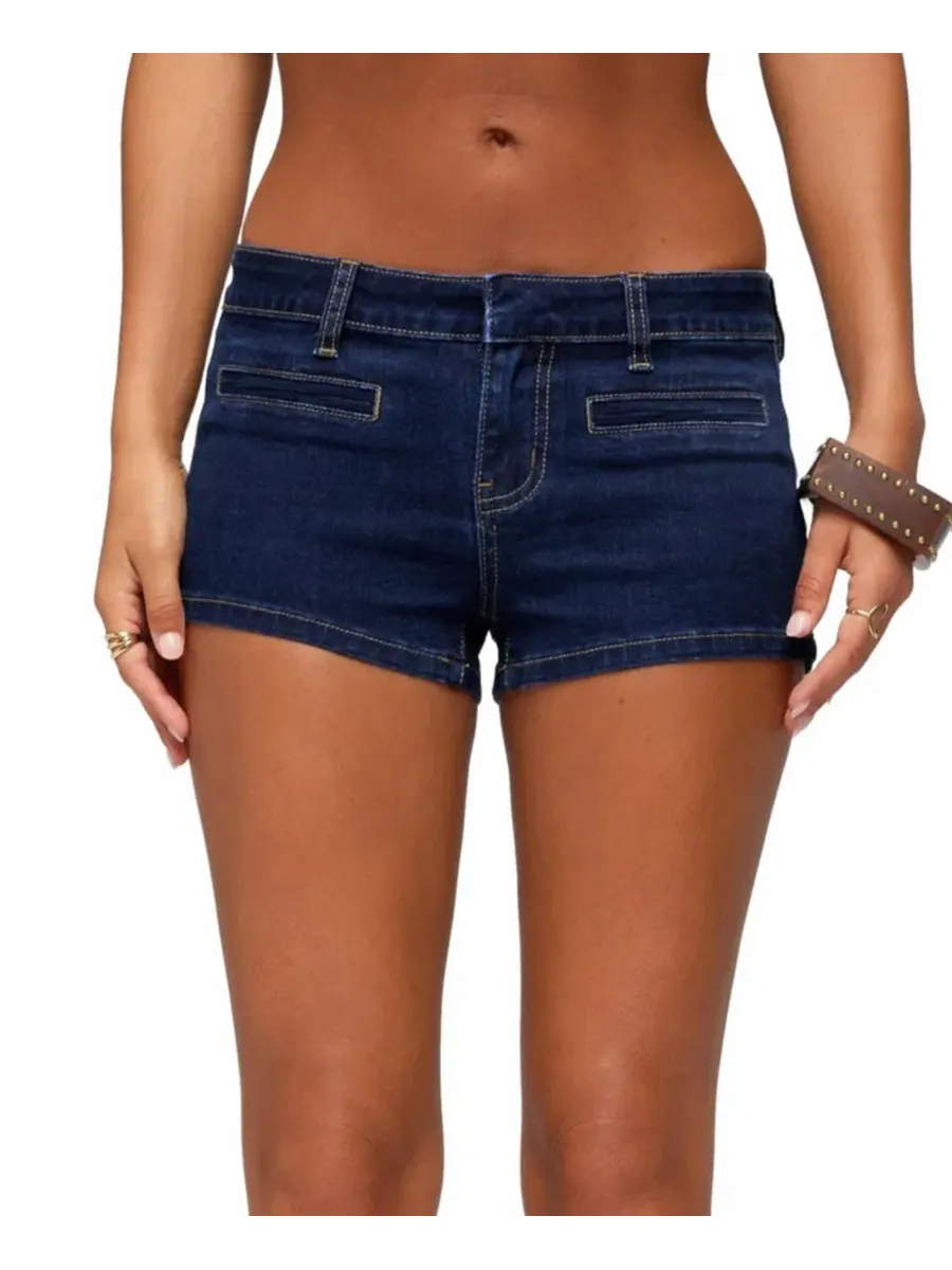 Шорты джинсовые с заниженной талией Alita Low Rise Denim Micro Edikted
