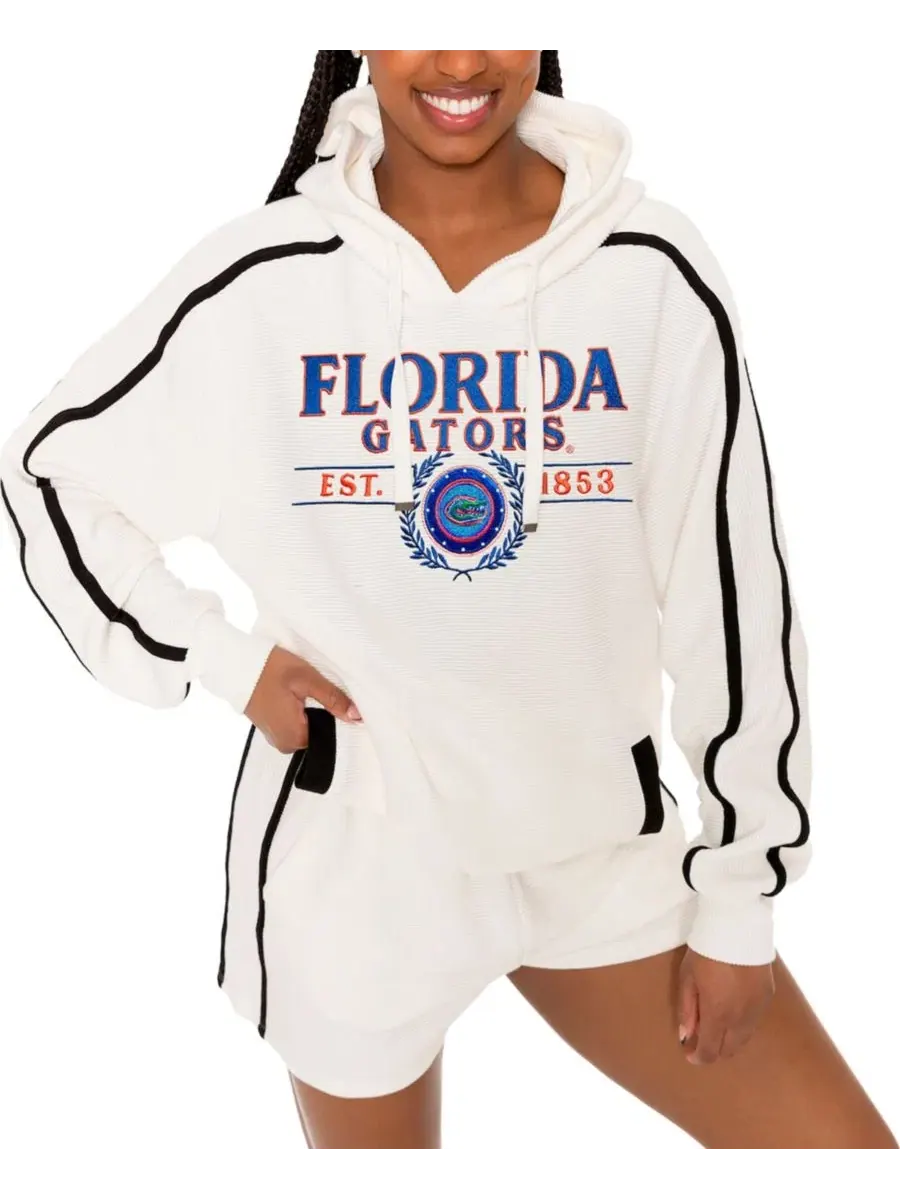 Комплект из худи и шорт с вышивкой Florida Gators Gameday Couture — изображение 2 из 5, бежевый