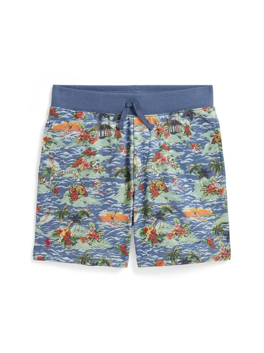 Шорты с тропическим принтом Surf Club Blue Polo Ralph Lauren — изображение 3 из 3, синий
