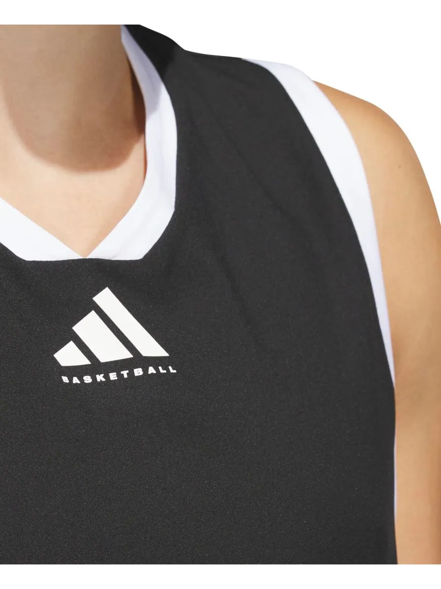 Мужская баскетбольная футболка Crazy Lite Adidas — изображение 3 из 5, черный/белый