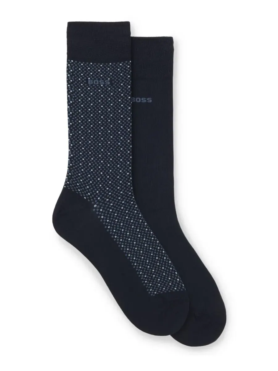 Мужские носки с кубическим узором, 2 шт Hugo Boss
