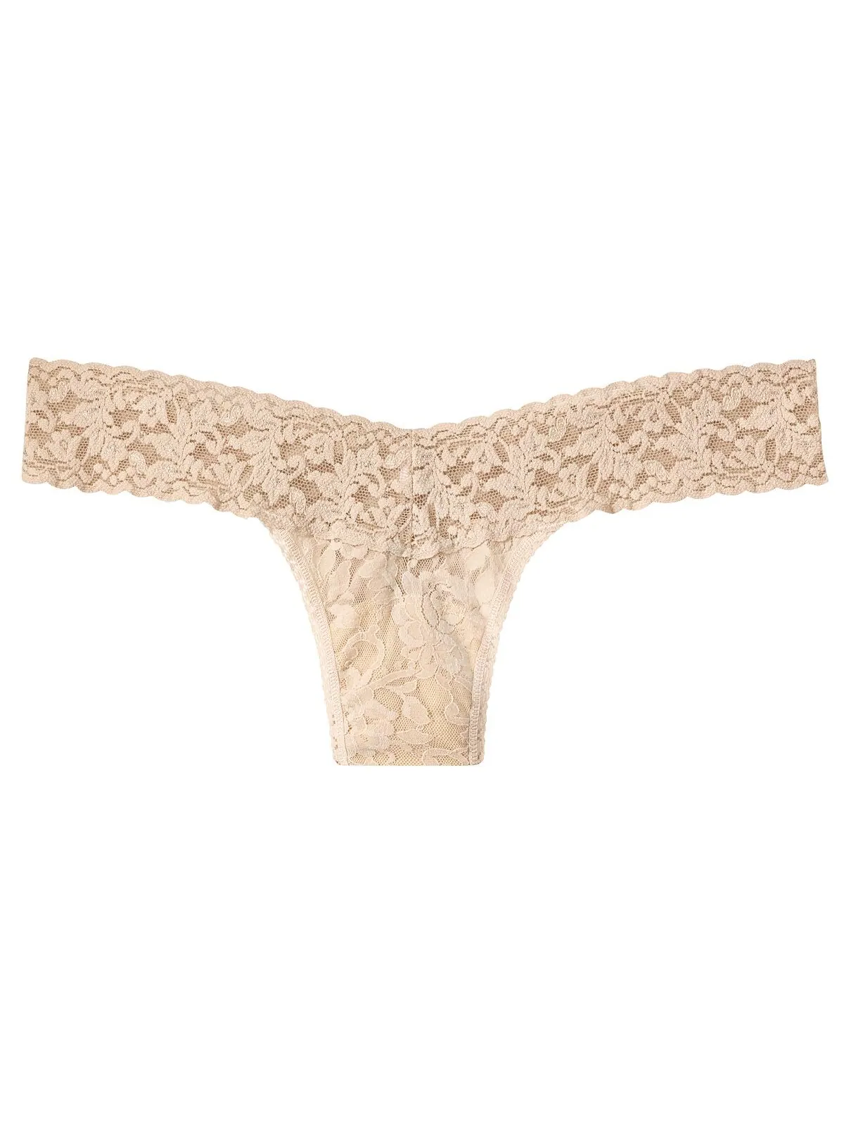Женские стринги Signature Lace 4911 с низкой посадкой Hanky Panky — изображение 2 из 2, светлый бежевый