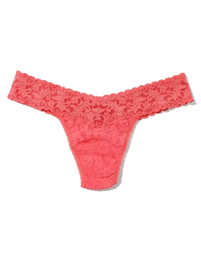Женские фирменные кружевные стринги с низкой посадкой Hanky Panky — изображение 4 из 5