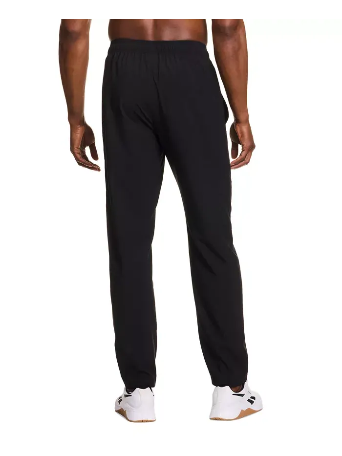 Мужские брюки Regular-Fit из ткани полотняного переплетения Reebok — изображение 2 из 4, черный