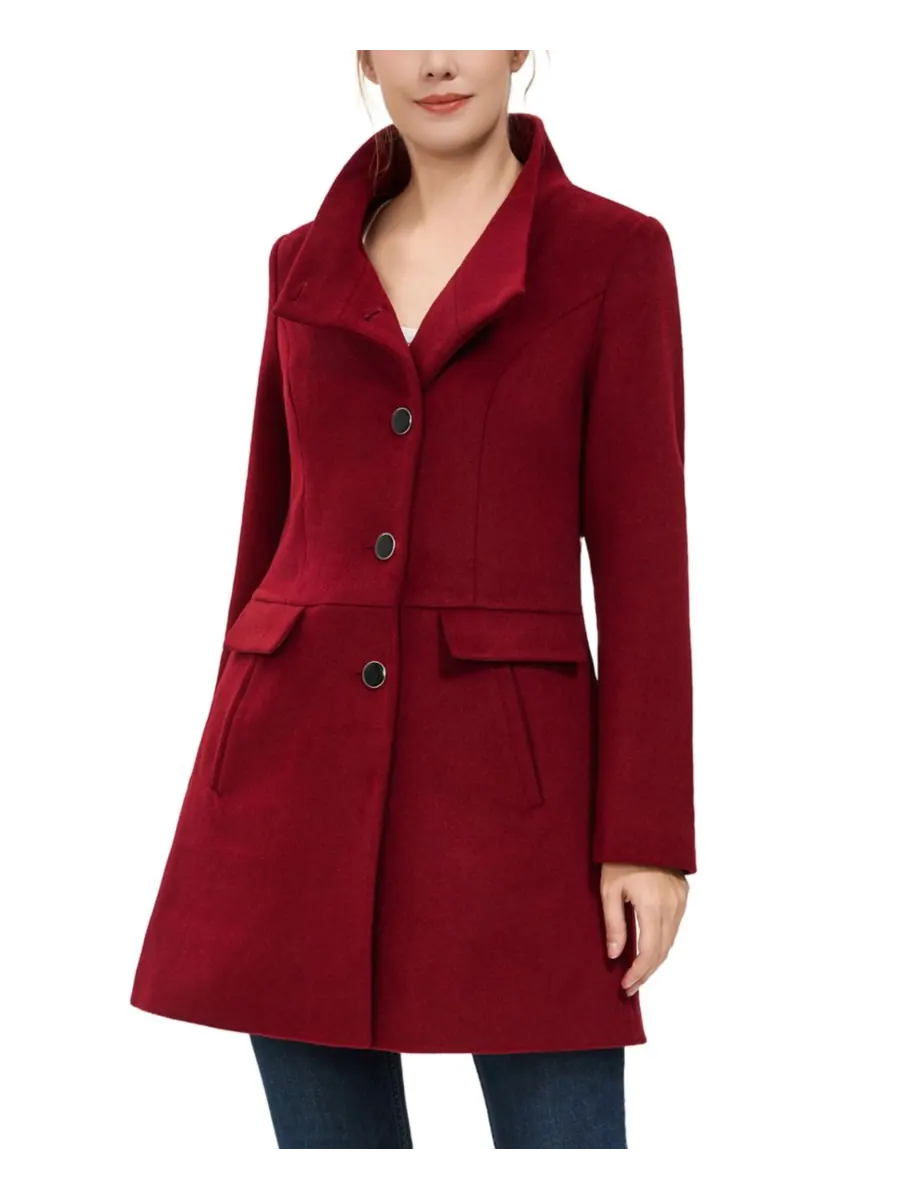 Женское пальто Olivia из шерстяной смеси для прогулок kimi + kai — изображение 2 из 6, красный