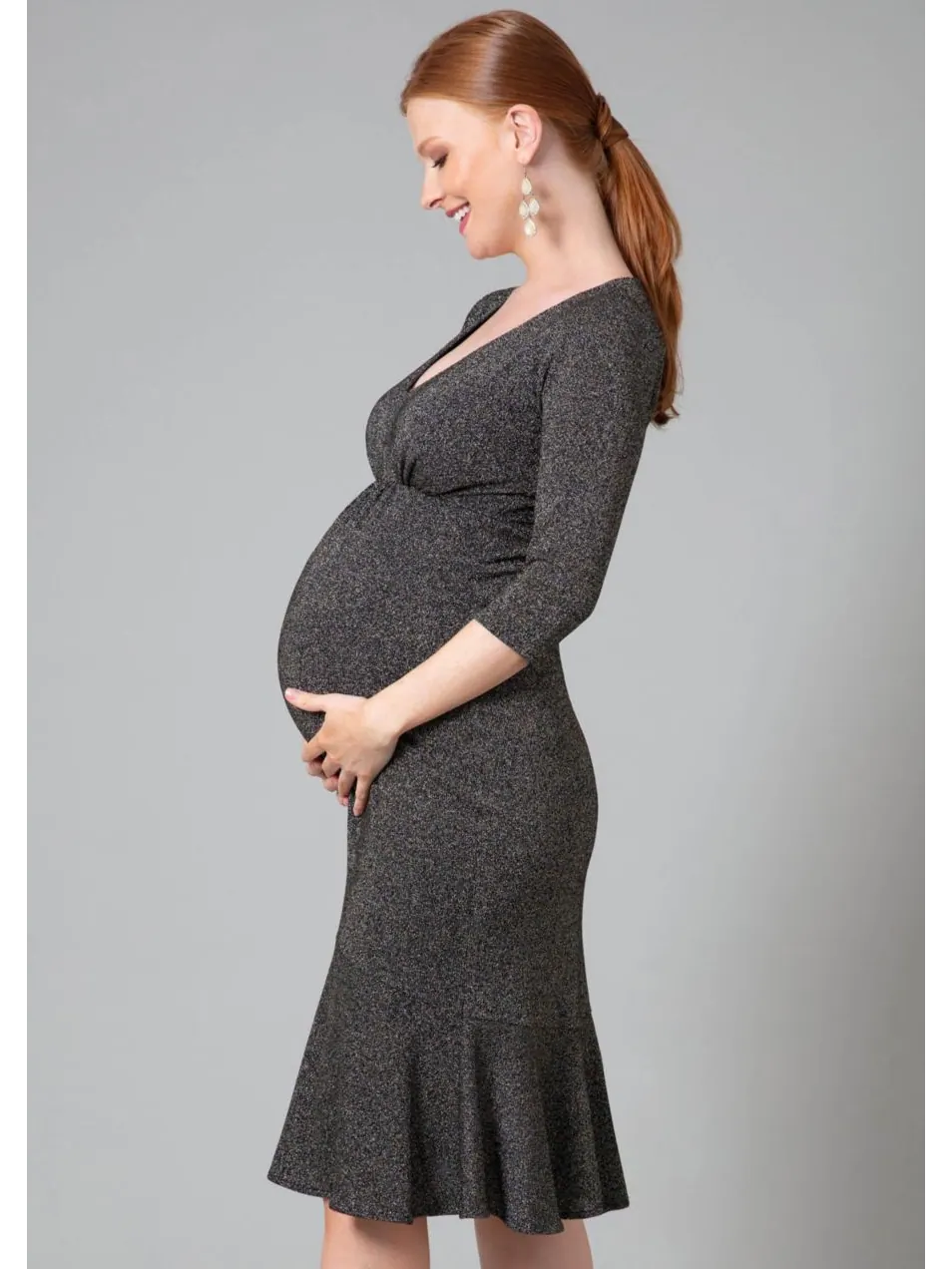 Платье для беременных Stella Tiffany Rose Maternity — изображение 6 из 8, черный