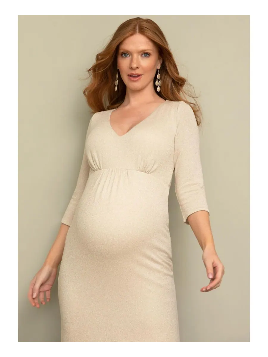 Платье для беременных Stella Tiffany Rose Maternity — изображение 1 из 5, золотистый