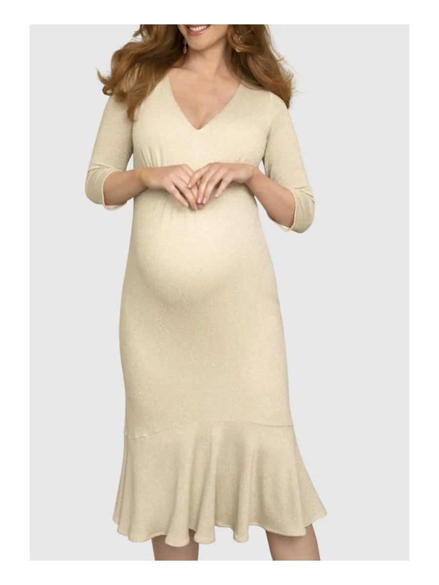 Платье для беременных Stella Tiffany Rose Maternity — изображение 5 из 5, золотистый