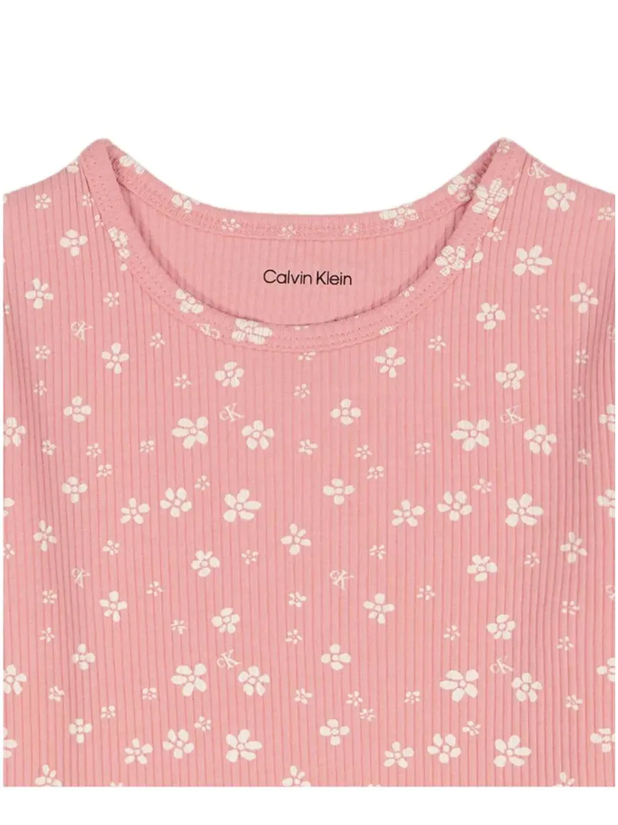 Комплект из топа и сарафана Calvin Klein — изображение 5 из 6, натуральный/розовый