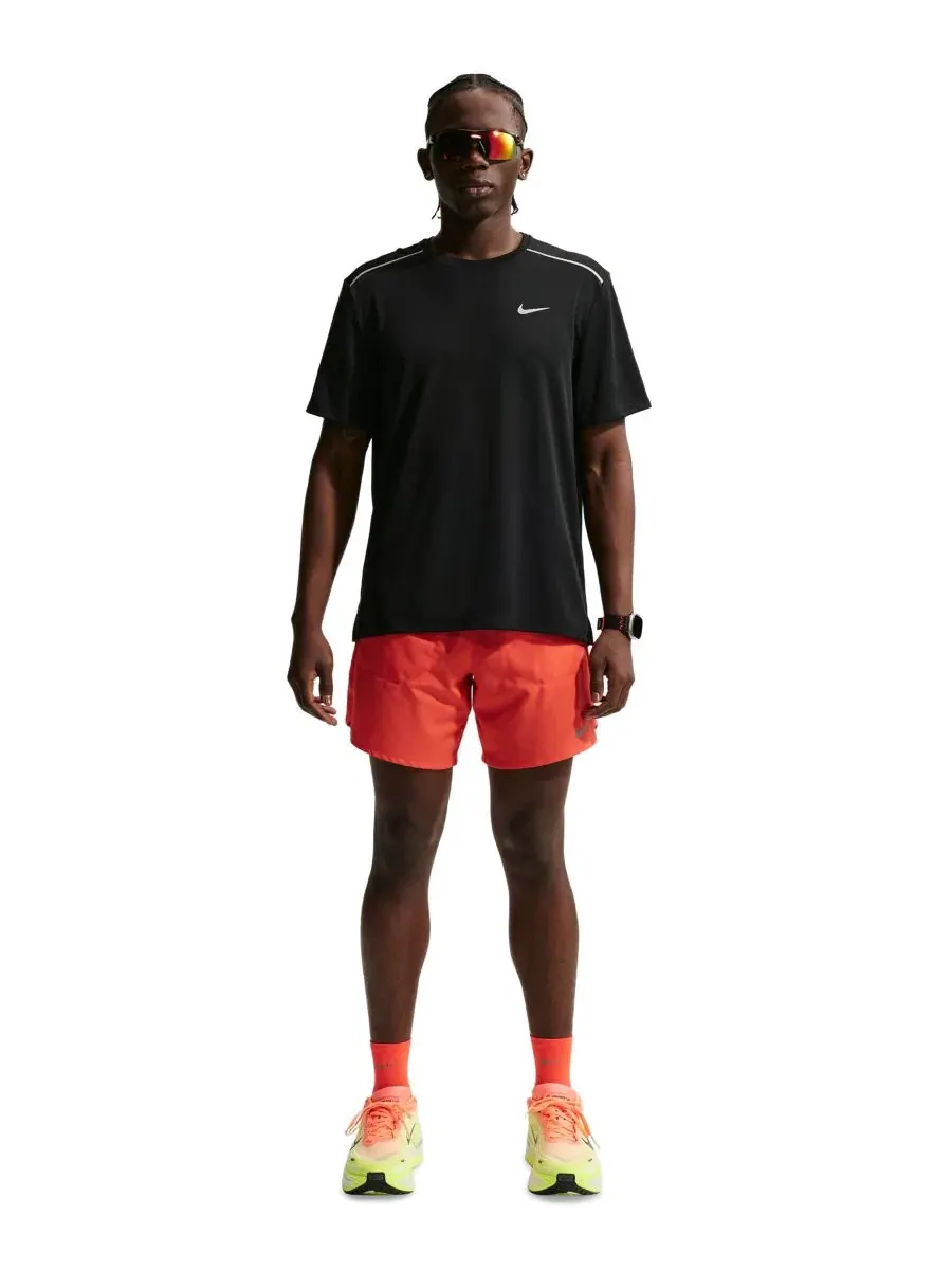 Футболка для бега Dri-FIT Miler с круглым вырезом Nike