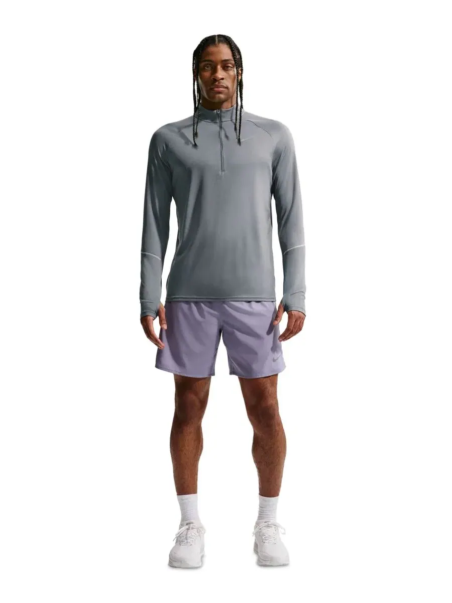 Футболка беговая с длинным рукавом Miler Dri-FIT Nike — изображение 1 из 4, серый/серый/серебристый
