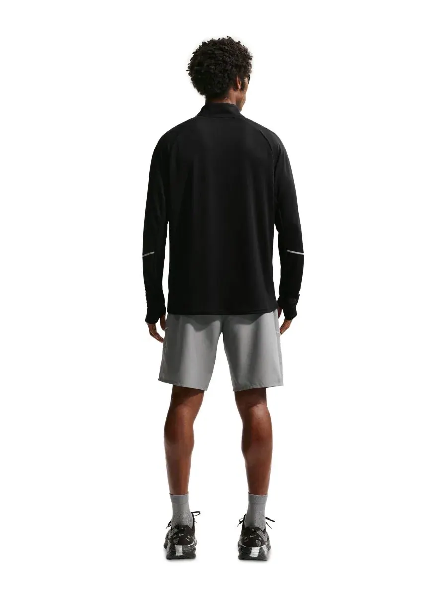 Футболка для бега с длинным рукавом Miler Dri-FIT Nike — изображение 5 из 5, черный/серебристый