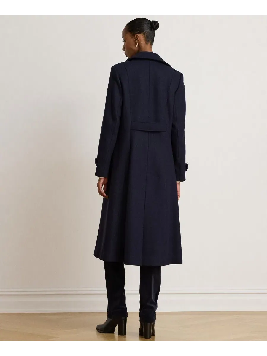 Пальто двубортное с воротником Regal Navy Lauren Ralph Lauren — изображение 4 из 4, темно-синий