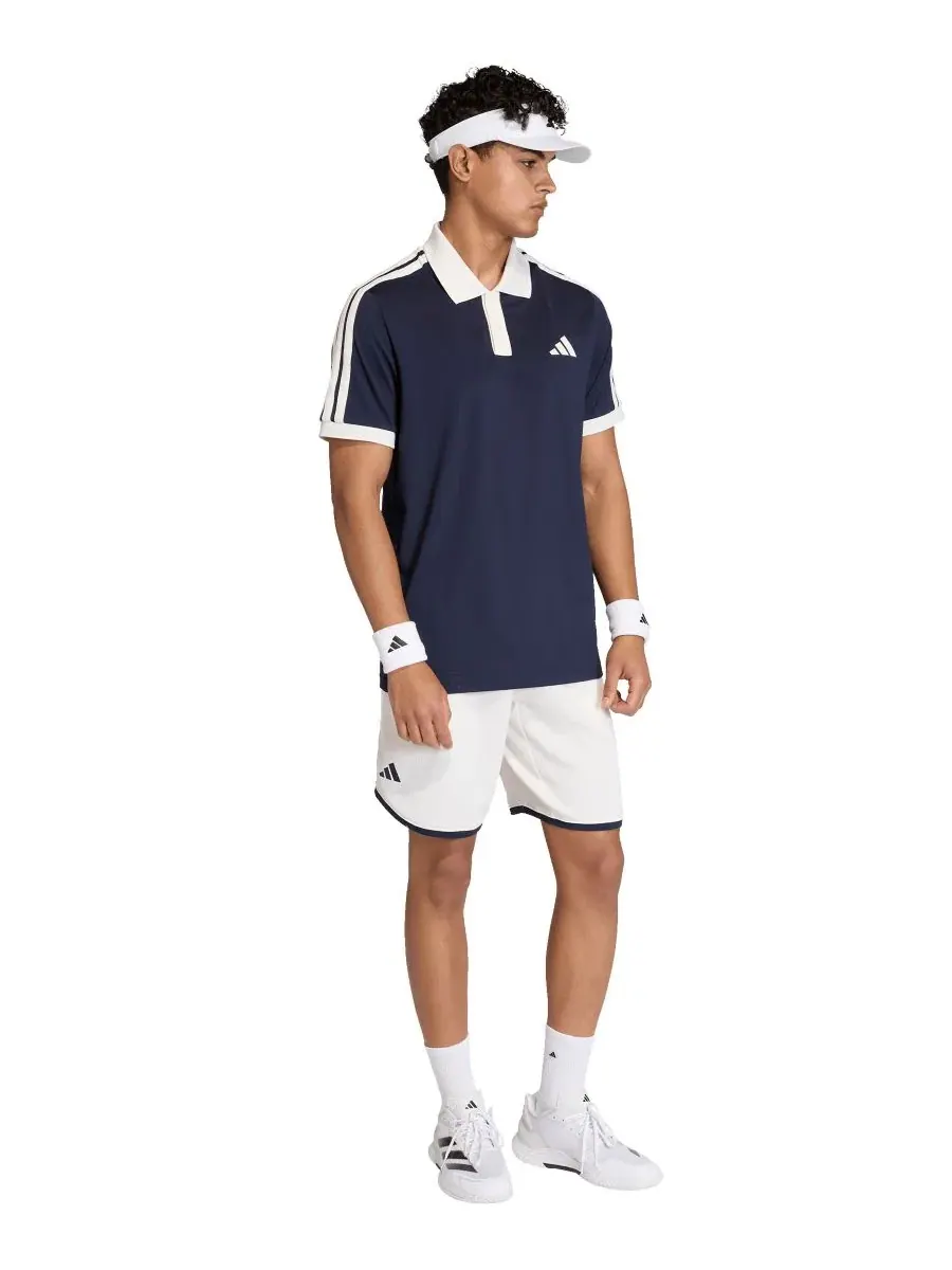 Мужские классические теннисные шорты Adidas — изображение 2 из 3, белый