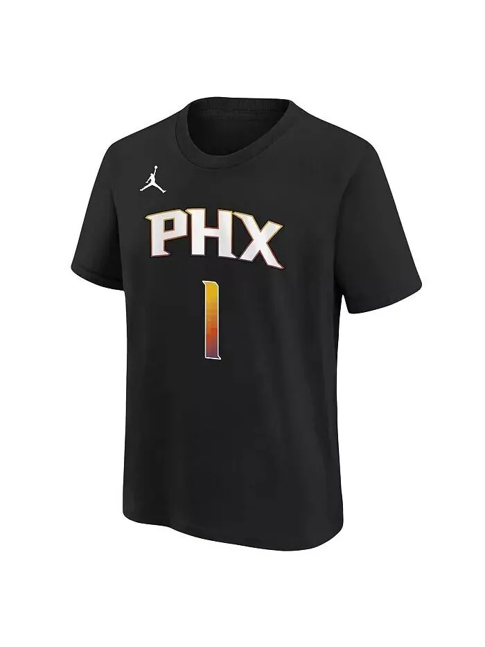 Футболка Big Boys Devin Booker Black Phoenix Suns Statement Edition с именем и номером игрока Jordan — изображение 3 из 3