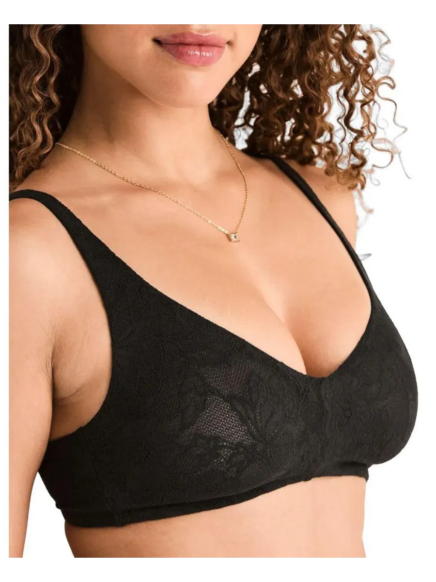 Бюстгальтер-бралетт Adore Me Juls Unlined — изображение 2 из 4, черный