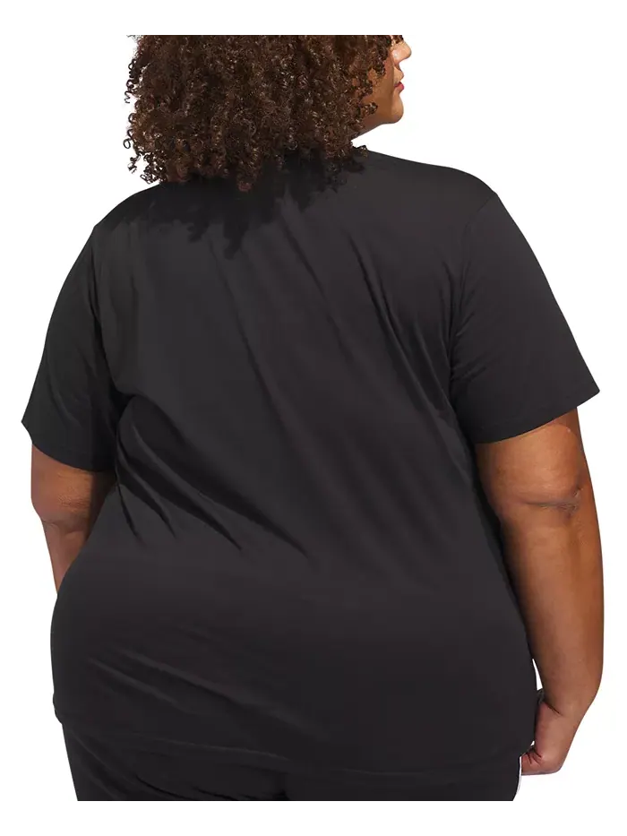 Футболка Essentials с логотипом Plus Size adidas — изображение 2 из 5, черный