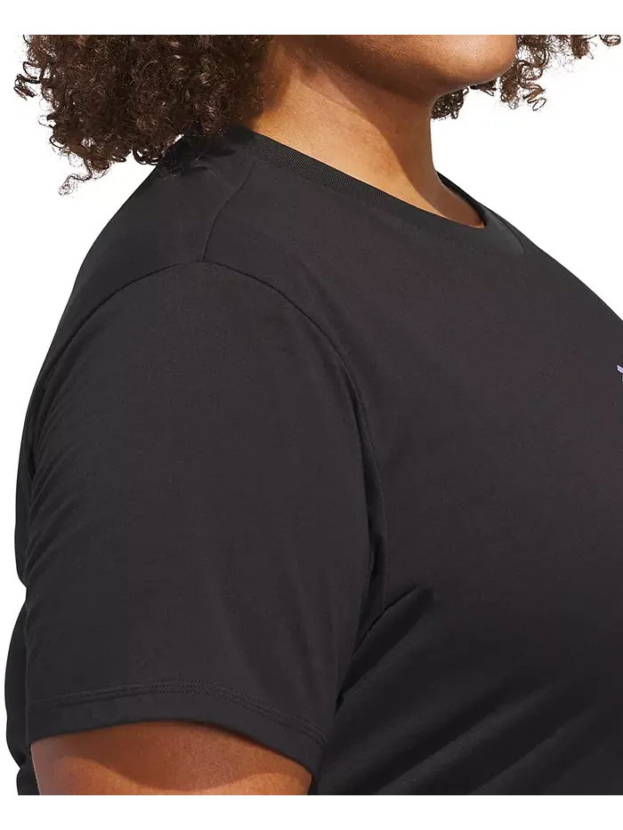 Футболка Essentials с логотипом Plus Size adidas — изображение 5 из 5, черный