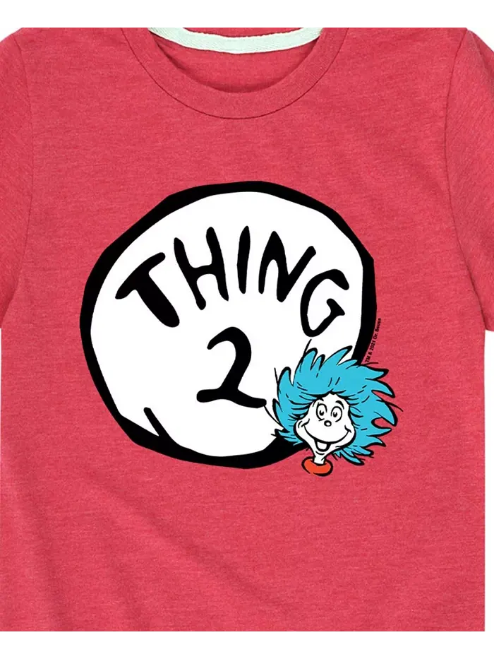 Футболка с принтом Big Boys Thing 2 Dr. Seuss — изображение 3 из 3, красный