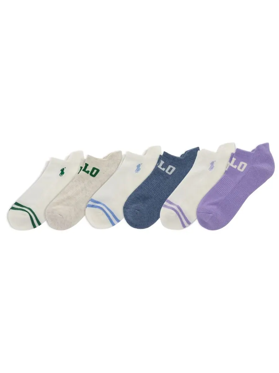 Носки низкие 6 пар с поддержкой свода стопы Polo Ralph Lauren