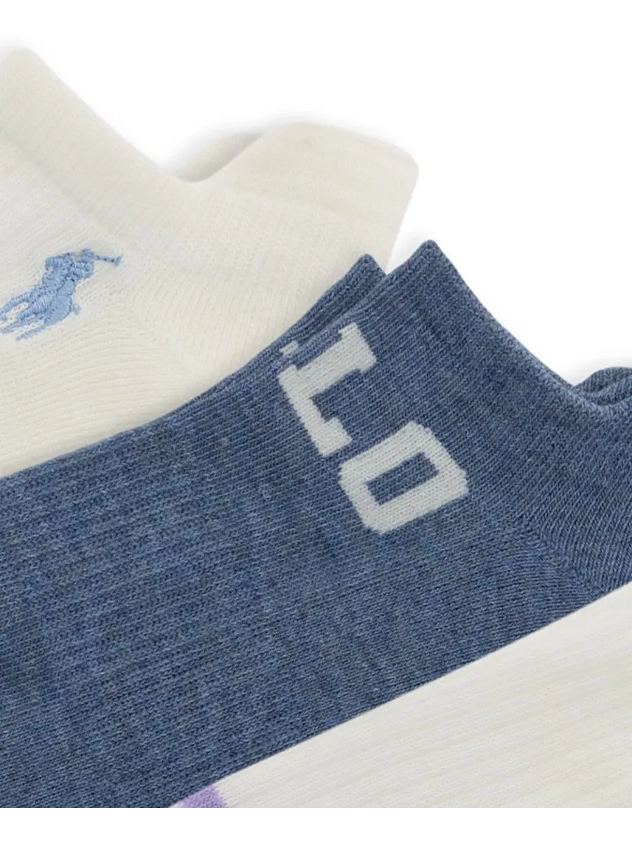 Носки низкие 6 пар с поддержкой свода стопы Polo Ralph Lauren — изображение 2 из 4, фиолетовый