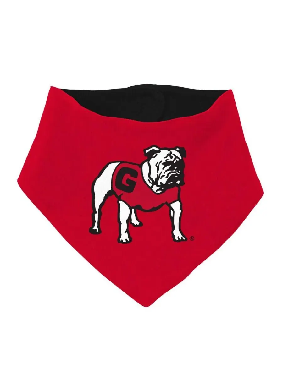 Комплект из боди, слюнявчика и пинеток с принтом Georgia Bulldogs Mitchell & Ness — изображение 3 из 4, красный
