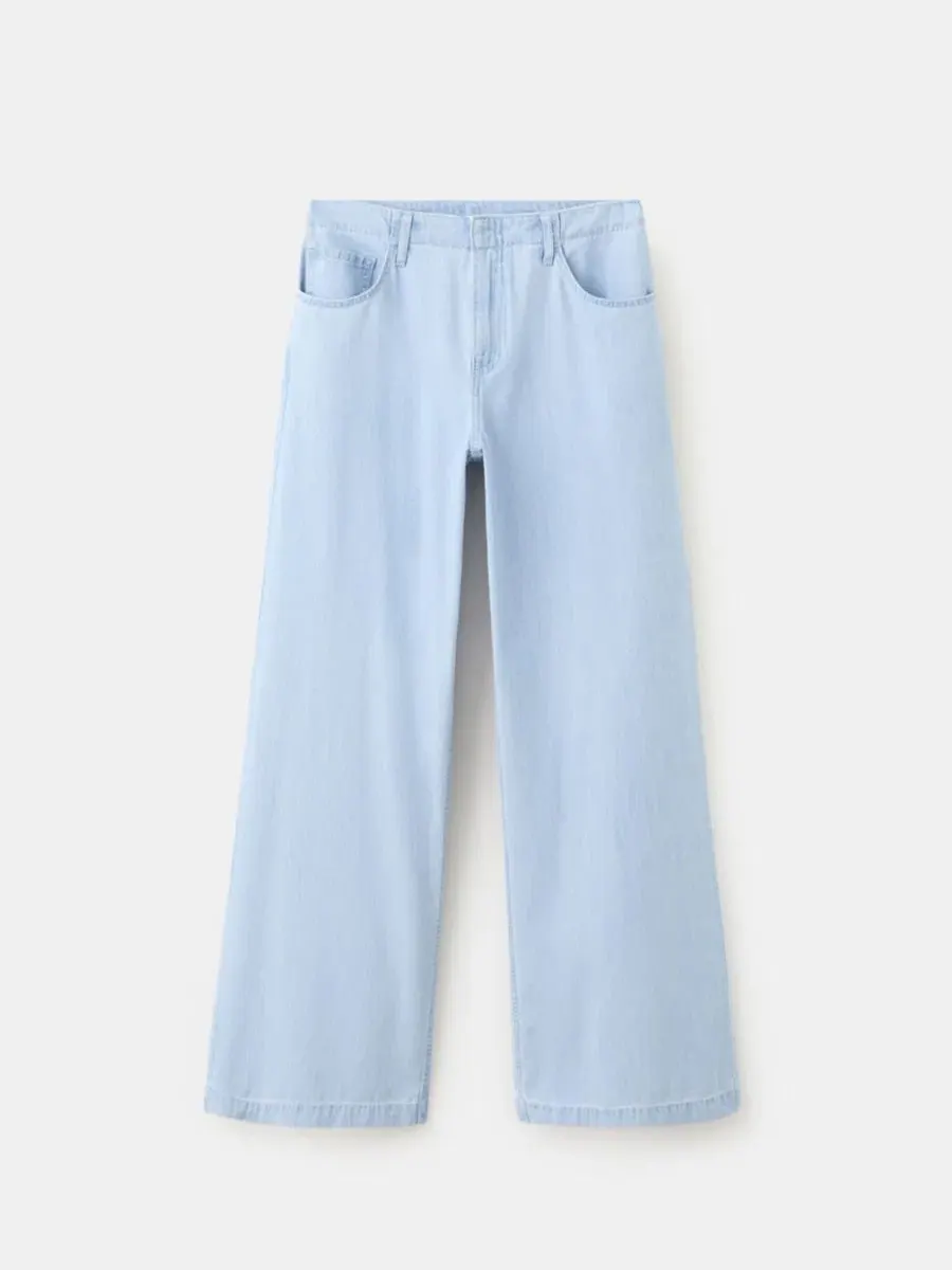 Джинсы с широкой штаниной и средней посадкой Mango Wide Leg Mid-Rise Jeans