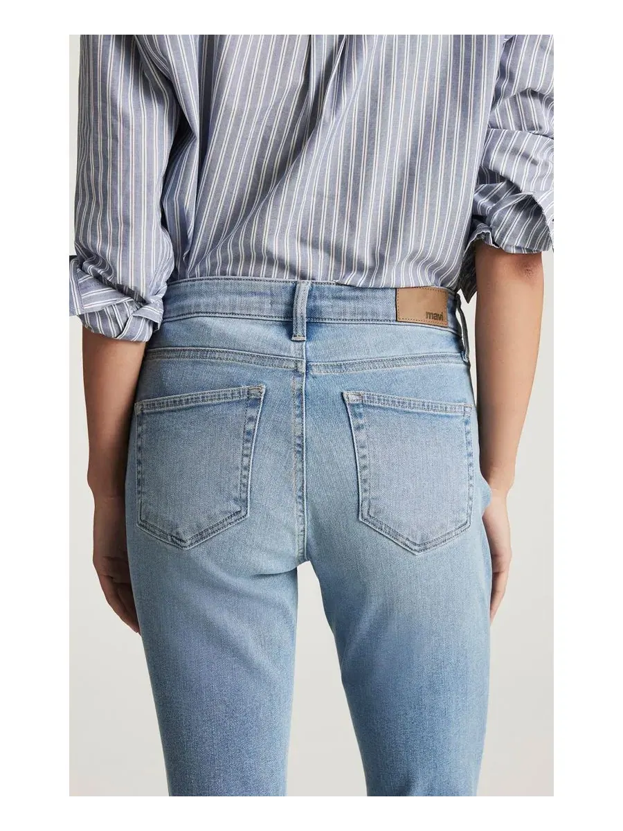 Женские джинсы клеш с завышенной талией, модель Molly Mavi Jeans — изображение 5 из 5, светлый/синий