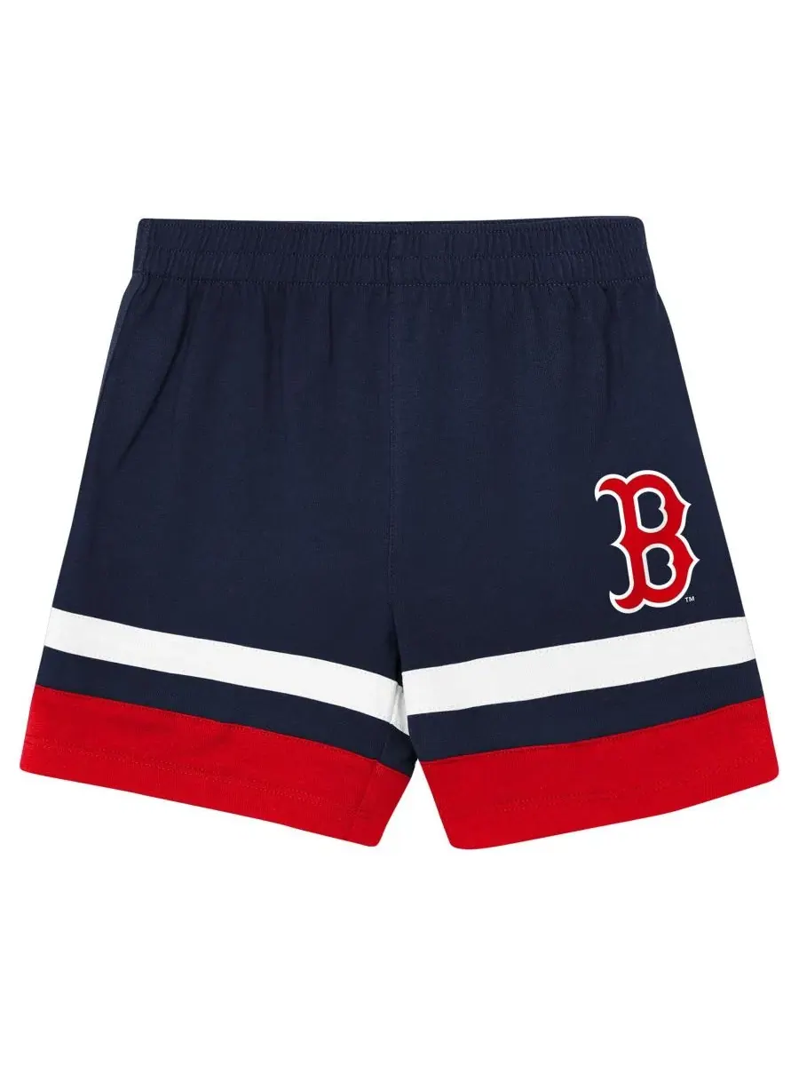 Комплект футболки и шорт из хлопка с принтом Boston Red Sox Ground Ball Outerstuff — изображение 4 из 5, темно-синий